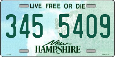 NH license plate 3455409