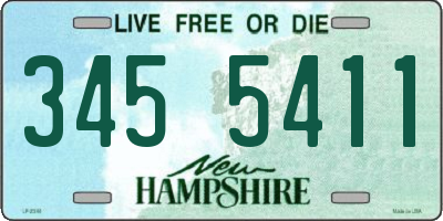 NH license plate 3455411