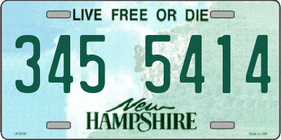 NH license plate 3455414