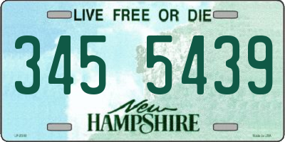 NH license plate 3455439