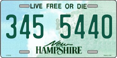 NH license plate 3455440