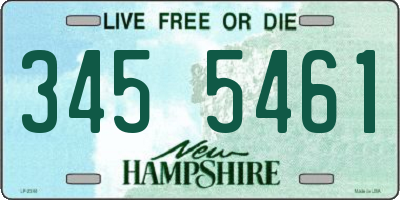 NH license plate 3455461