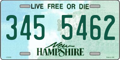 NH license plate 3455462