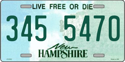 NH license plate 3455470