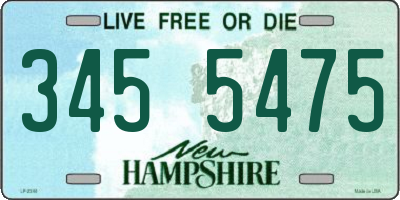 NH license plate 3455475