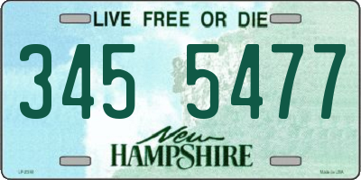 NH license plate 3455477
