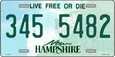 NH license plate 3455482