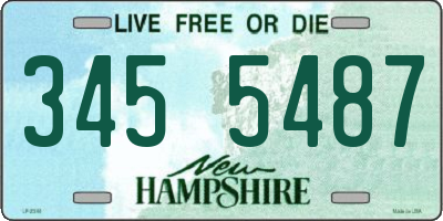 NH license plate 3455487