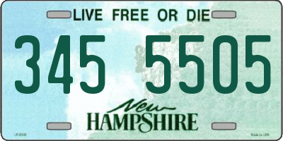 NH license plate 3455505