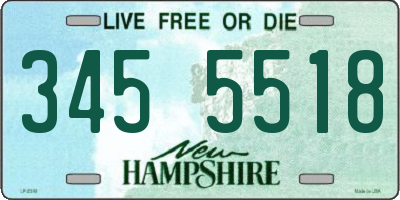 NH license plate 3455518