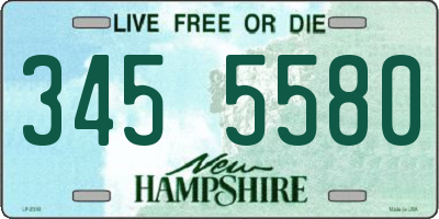 NH license plate 3455580