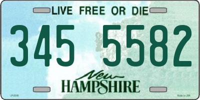 NH license plate 3455582