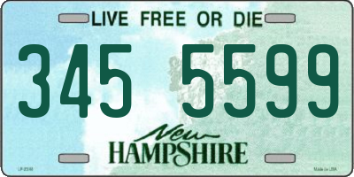 NH license plate 3455599