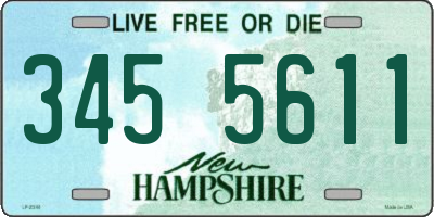NH license plate 3455611