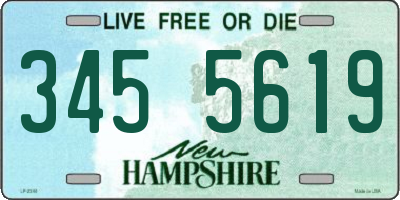 NH license plate 3455619