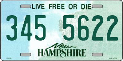 NH license plate 3455622