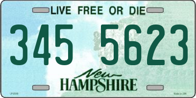 NH license plate 3455623