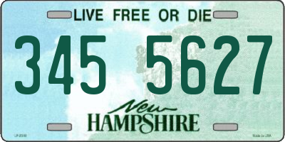 NH license plate 3455627