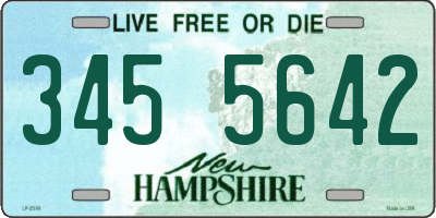 NH license plate 3455642