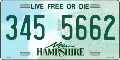 NH license plate 3455662