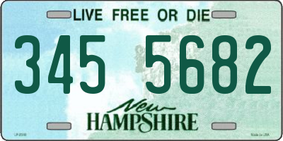NH license plate 3455682