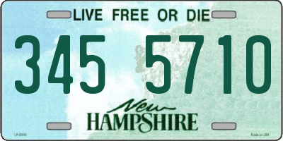 NH license plate 3455710