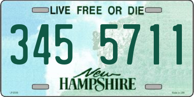 NH license plate 3455711