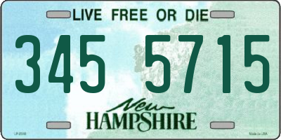 NH license plate 3455715