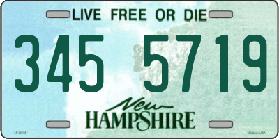 NH license plate 3455719