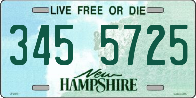 NH license plate 3455725
