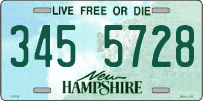 NH license plate 3455728