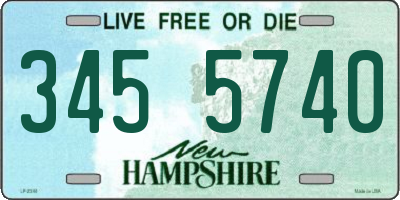 NH license plate 3455740