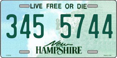 NH license plate 3455744
