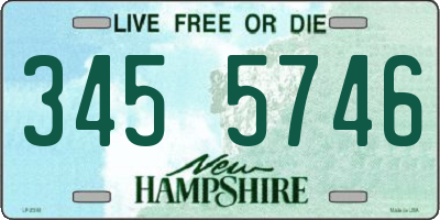 NH license plate 3455746