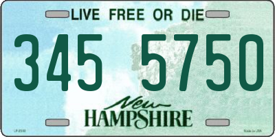 NH license plate 3455750