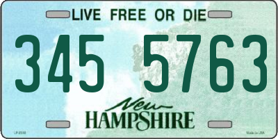 NH license plate 3455763