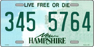 NH license plate 3455764