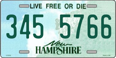 NH license plate 3455766