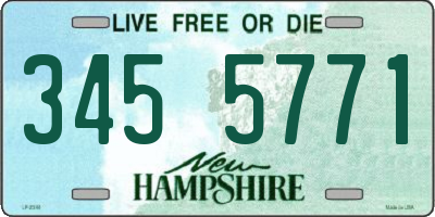NH license plate 3455771