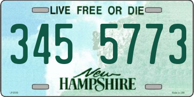 NH license plate 3455773