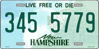NH license plate 3455779