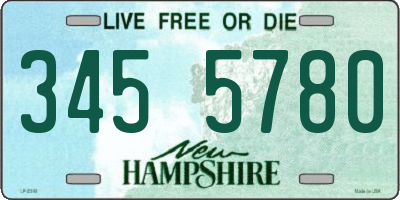 NH license plate 3455780