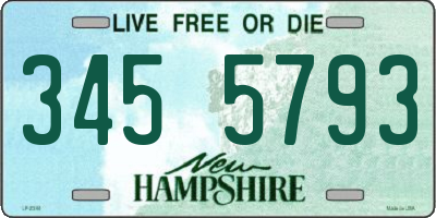NH license plate 3455793