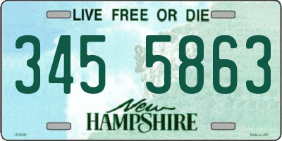 NH license plate 3455863