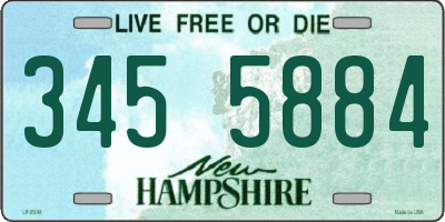 NH license plate 3455884