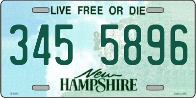 NH license plate 3455896
