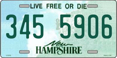 NH license plate 3455906