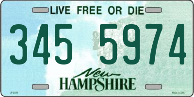 NH license plate 3455974