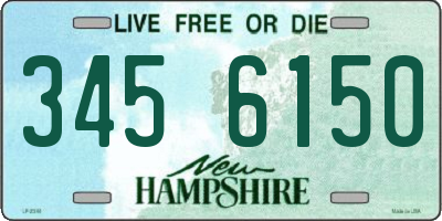 NH license plate 3456150