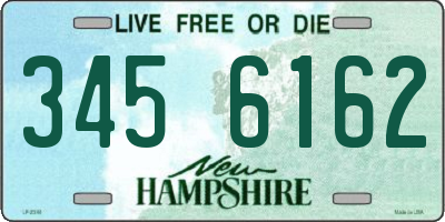 NH license plate 3456162